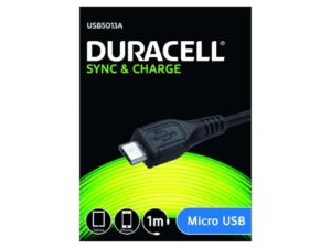 Duracell 501 USB till Micro USB Kabel, 1 m