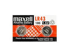 Maxell LR43, 2-Pack