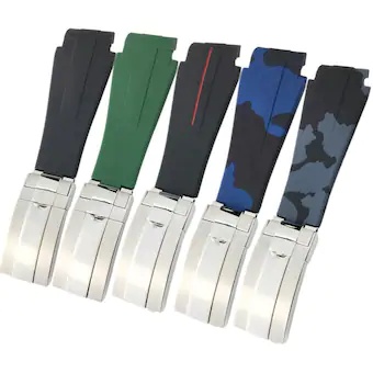 Metall Spänne passar till Rolex Submariner, GMT och Omega seamaster färg stål