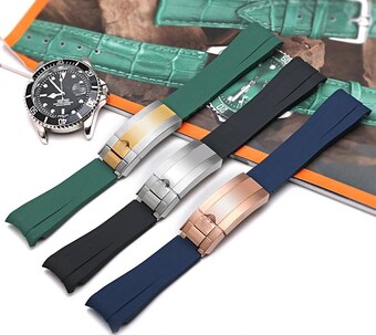 Metall Spänne passar till Rolex Submariner, GMT och Omega seamaster Guld färgat