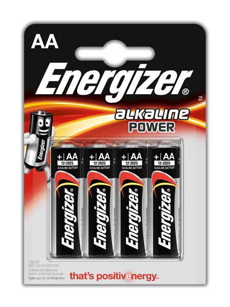 Energizer Alkaline Power AA 4-Pack
