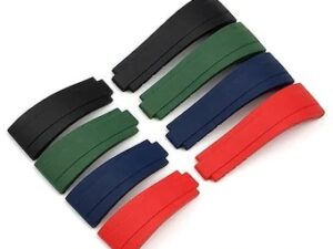 Rubber strap Passar till Rolex Submariner, GMT och Omega seamaster färg Blå